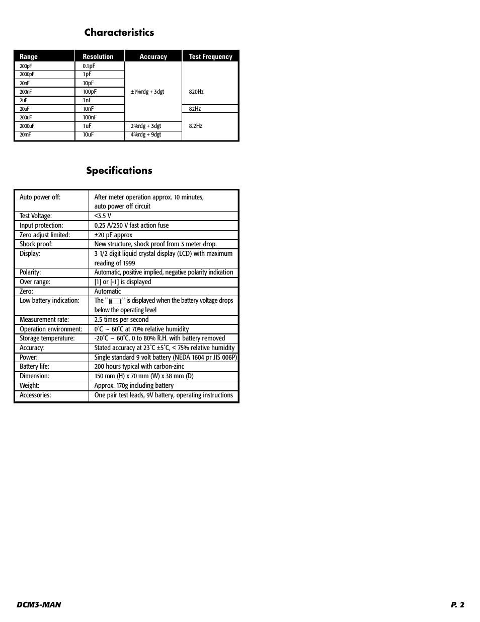 UEi Test Instruments DCM3 User Manual | Page 3 / 4