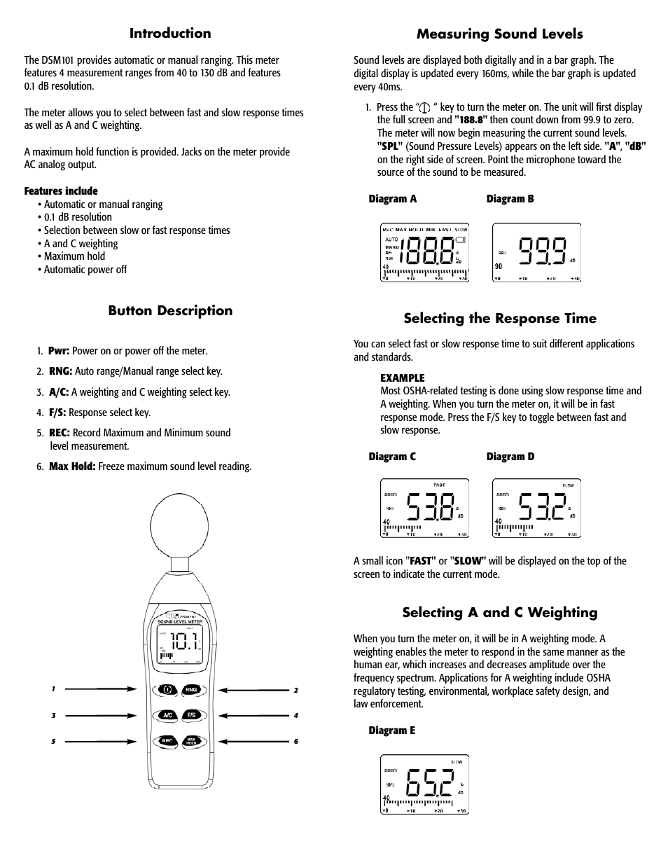 UEi Test Instruments DSM101 User Manual | Page 2 / 5