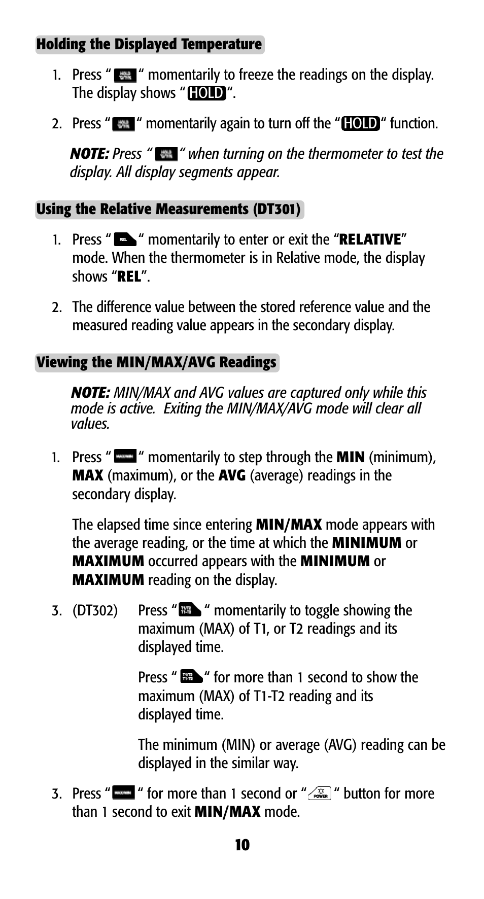 UEi Test Instruments DT302 User Manual | Page 12 / 20