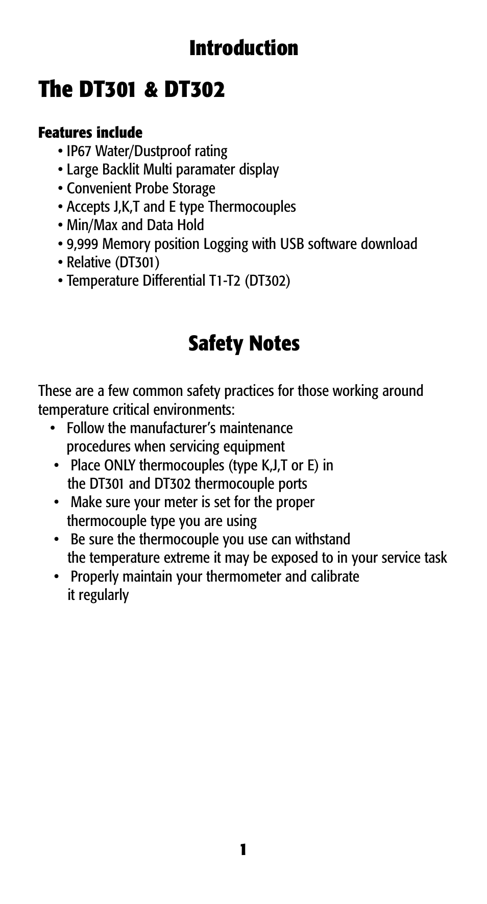 Introduction | UEi Test Instruments DT302 User Manual | Page 3 / 20