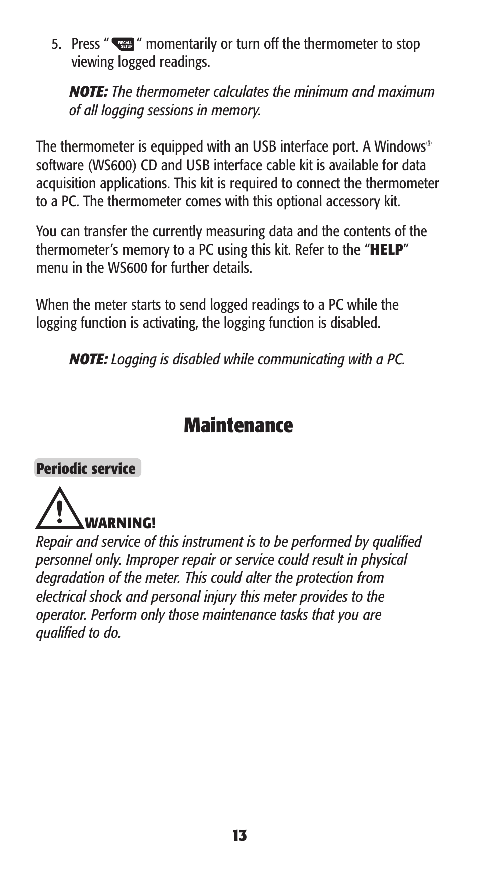Maintenance | UEi Test Instruments DT304 User Manual | Page 15 / 20