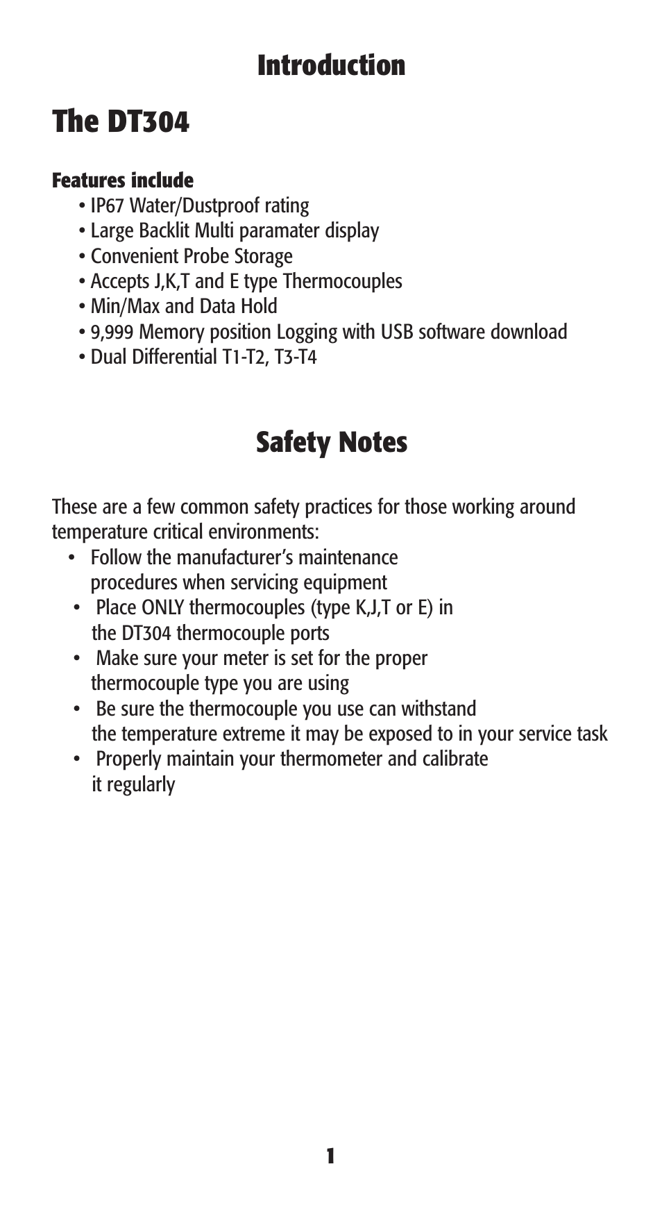 The dt304, Introduction | UEi Test Instruments DT304 User Manual | Page 3 / 20