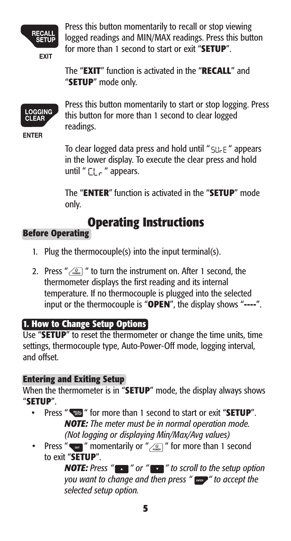 Operating instructions | UEi Test Instruments DT304 User Manual | Page 7 / 20