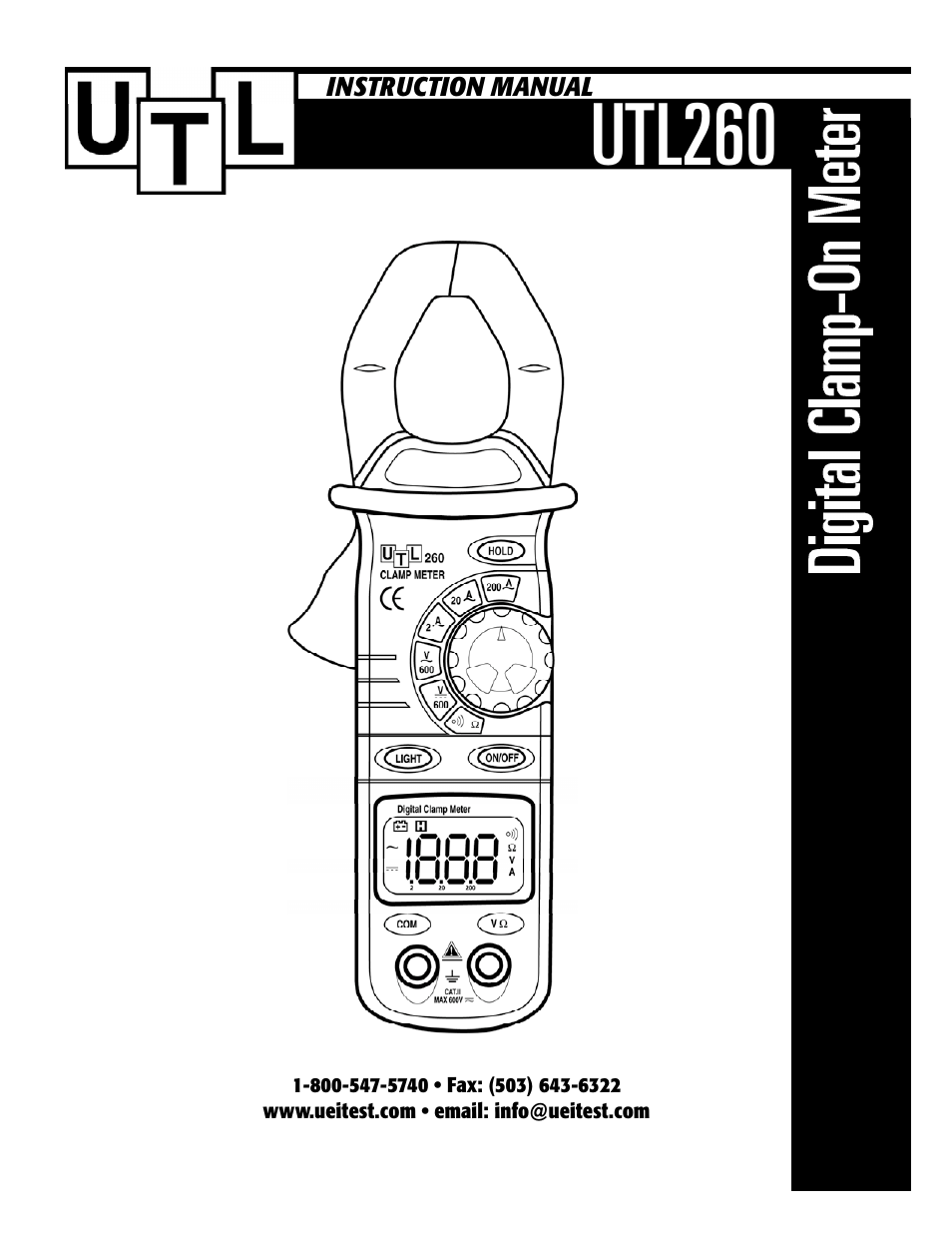 UEi Test Instruments UTL260 User Manual | 7 pages