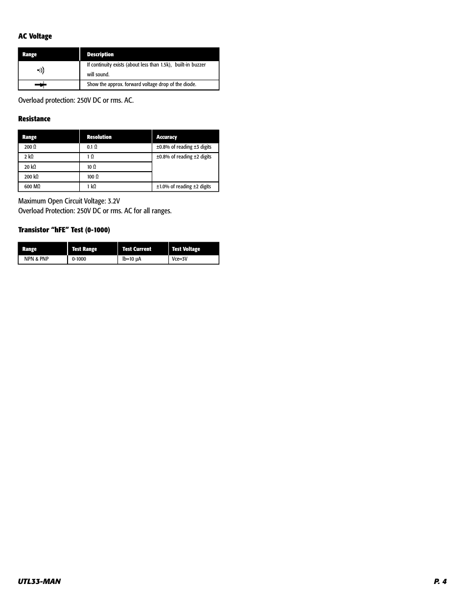UEi Test Instruments UTL33T User Manual | Page 5 / 6