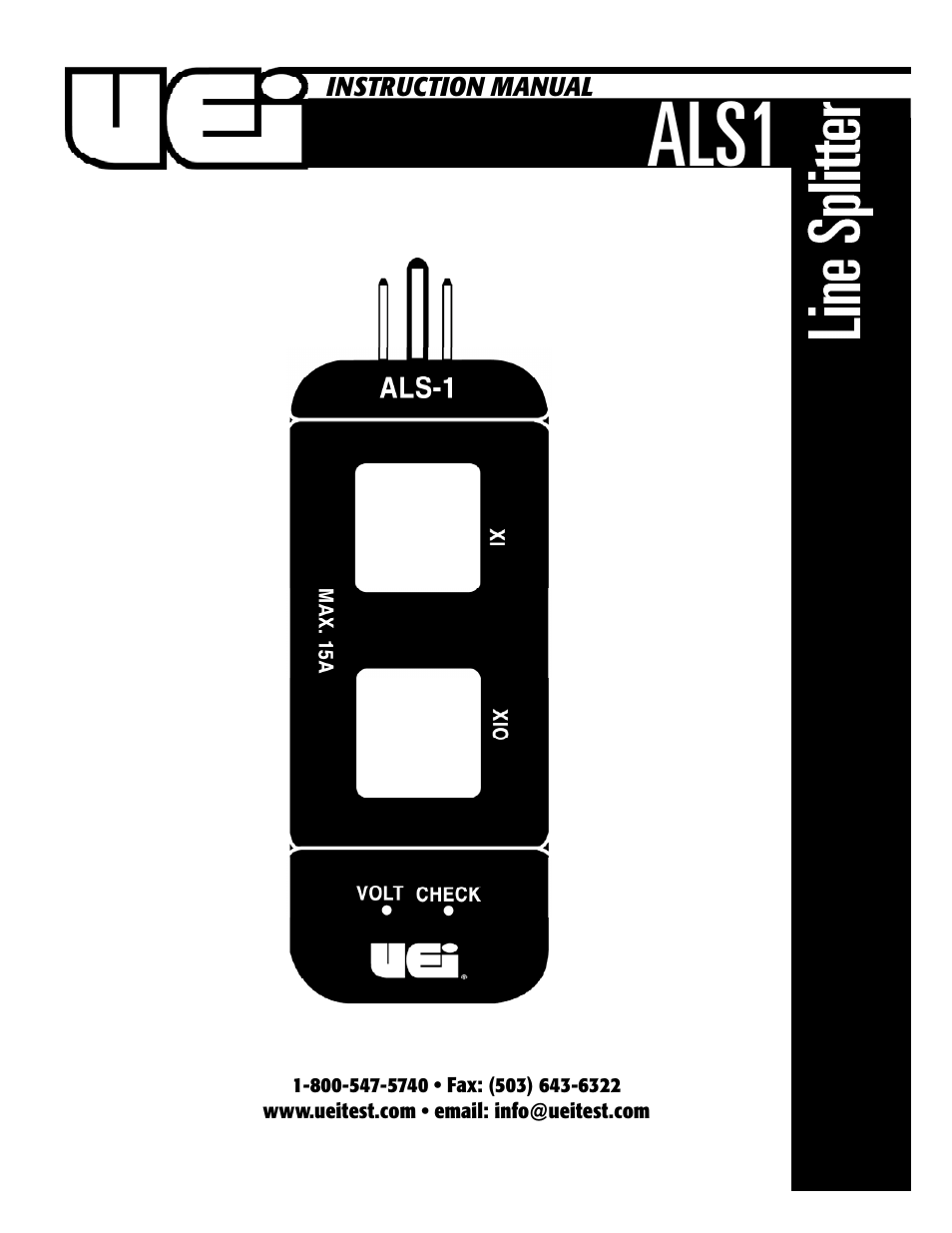 UEi Test Instruments ALS1 User Manual | 3 pages