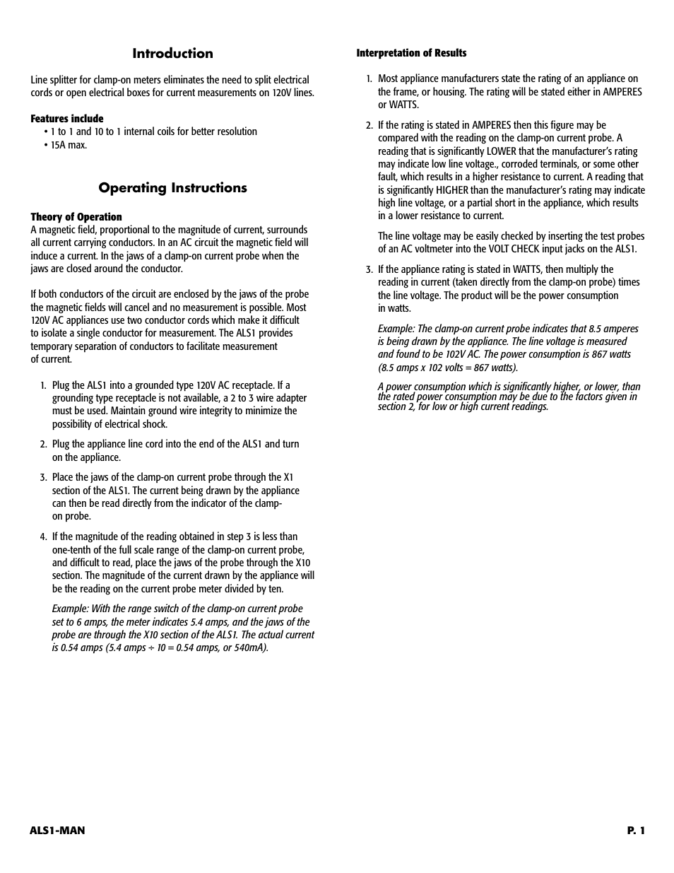 UEi Test Instruments ALS1 User Manual | Page 2 / 3