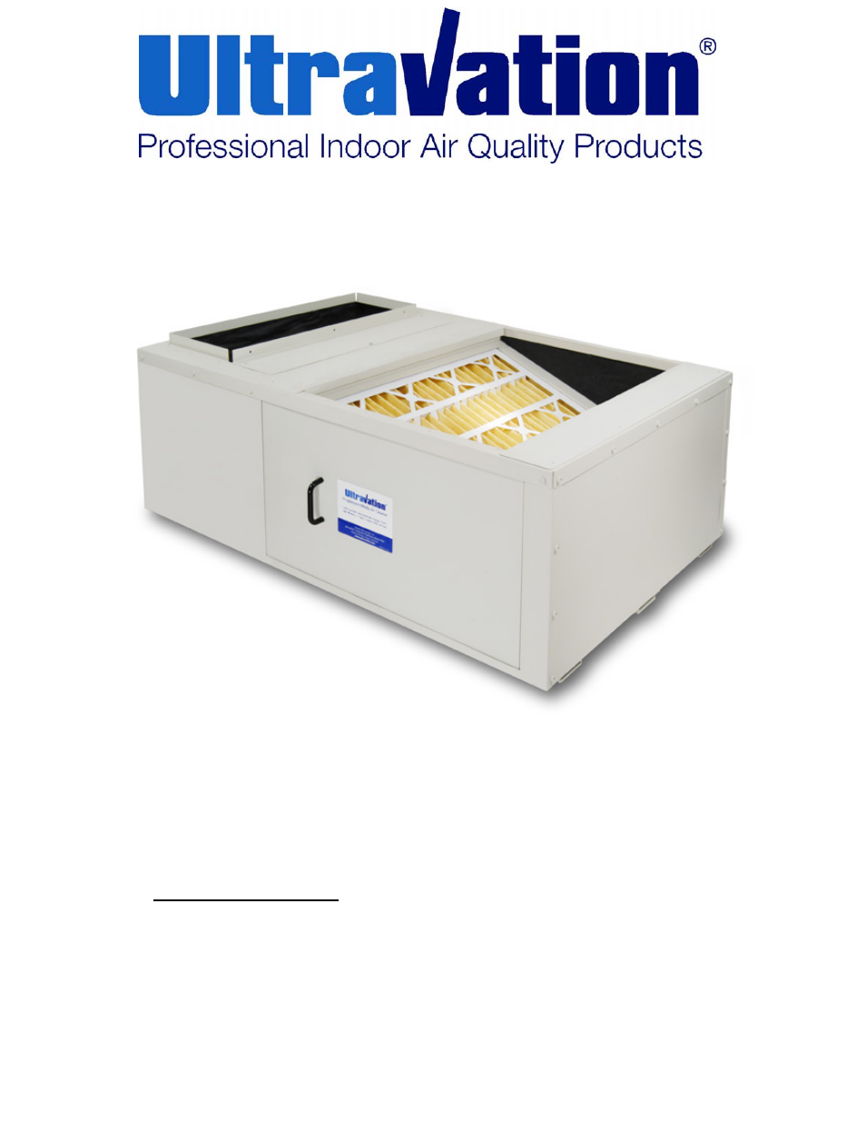 Ultravation Support Box Non-Photronic - DC-IH-0213 User Manual | 4 pages