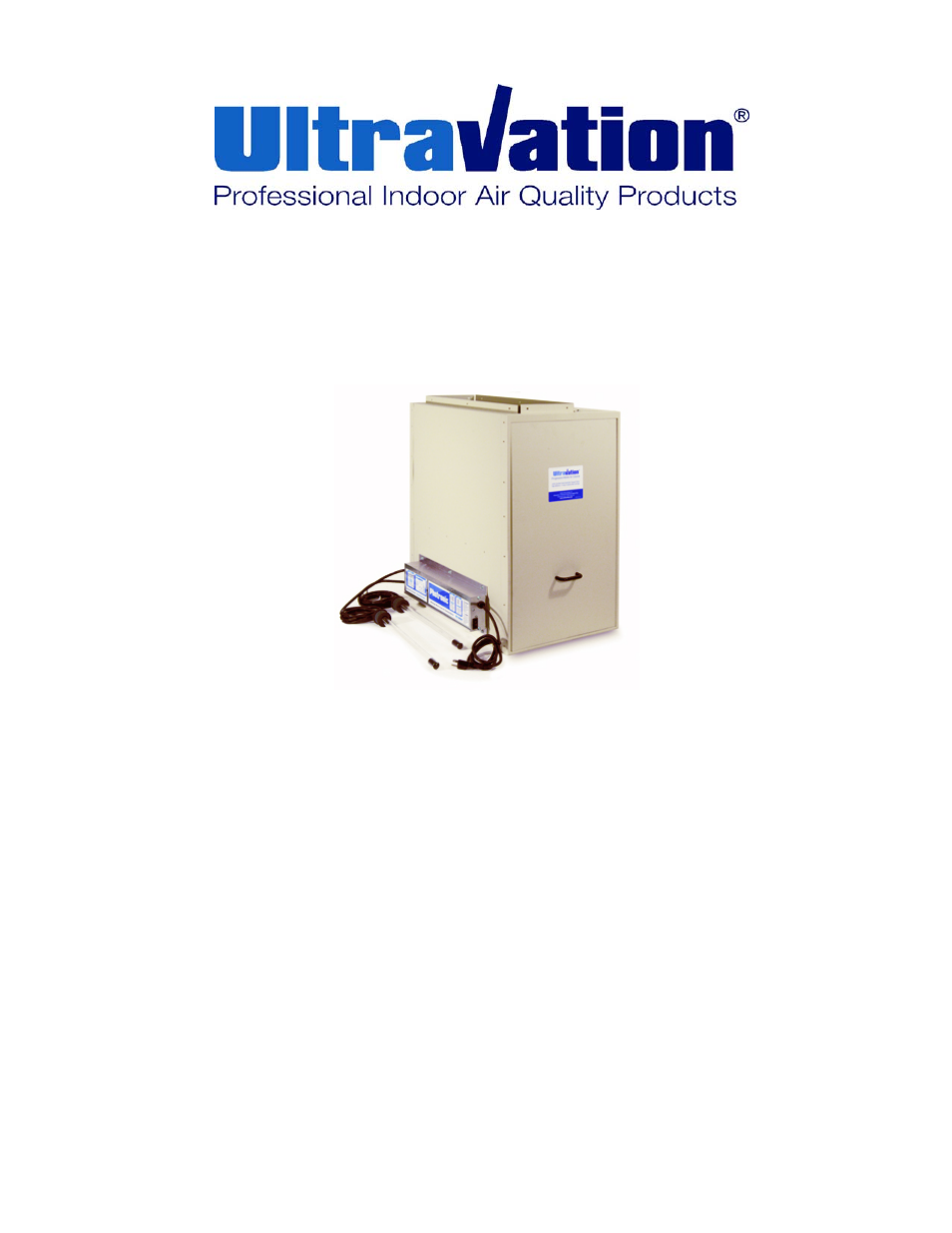 Ultravation Photronic Air Purificaiton Right-Angle Design - DC-IH-0203 User Manual | 9 pages