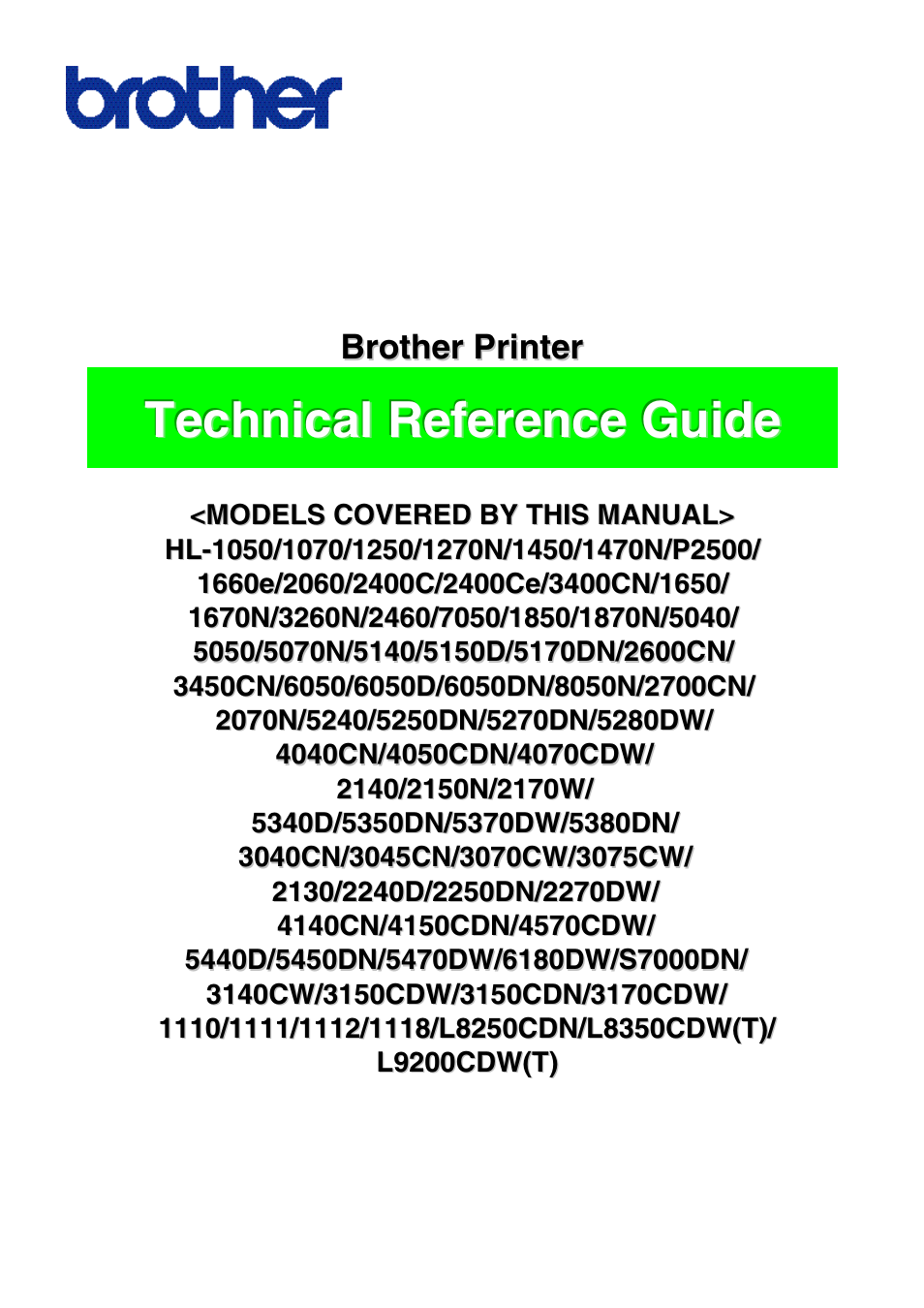 Brother HL-2170W User Manual | 522 pages