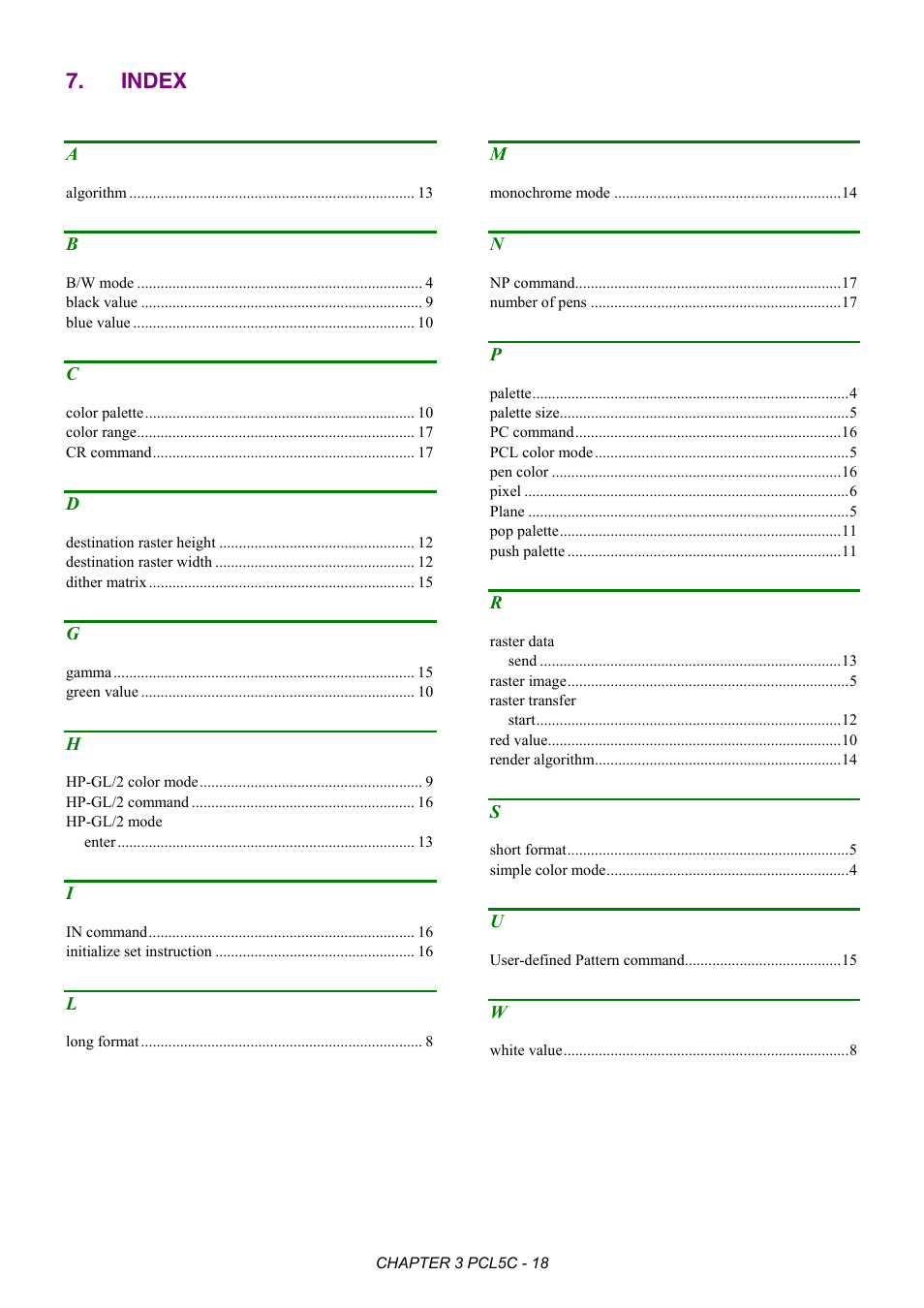 Index | Brother HL-2170W User Manual | Page 151 / 522