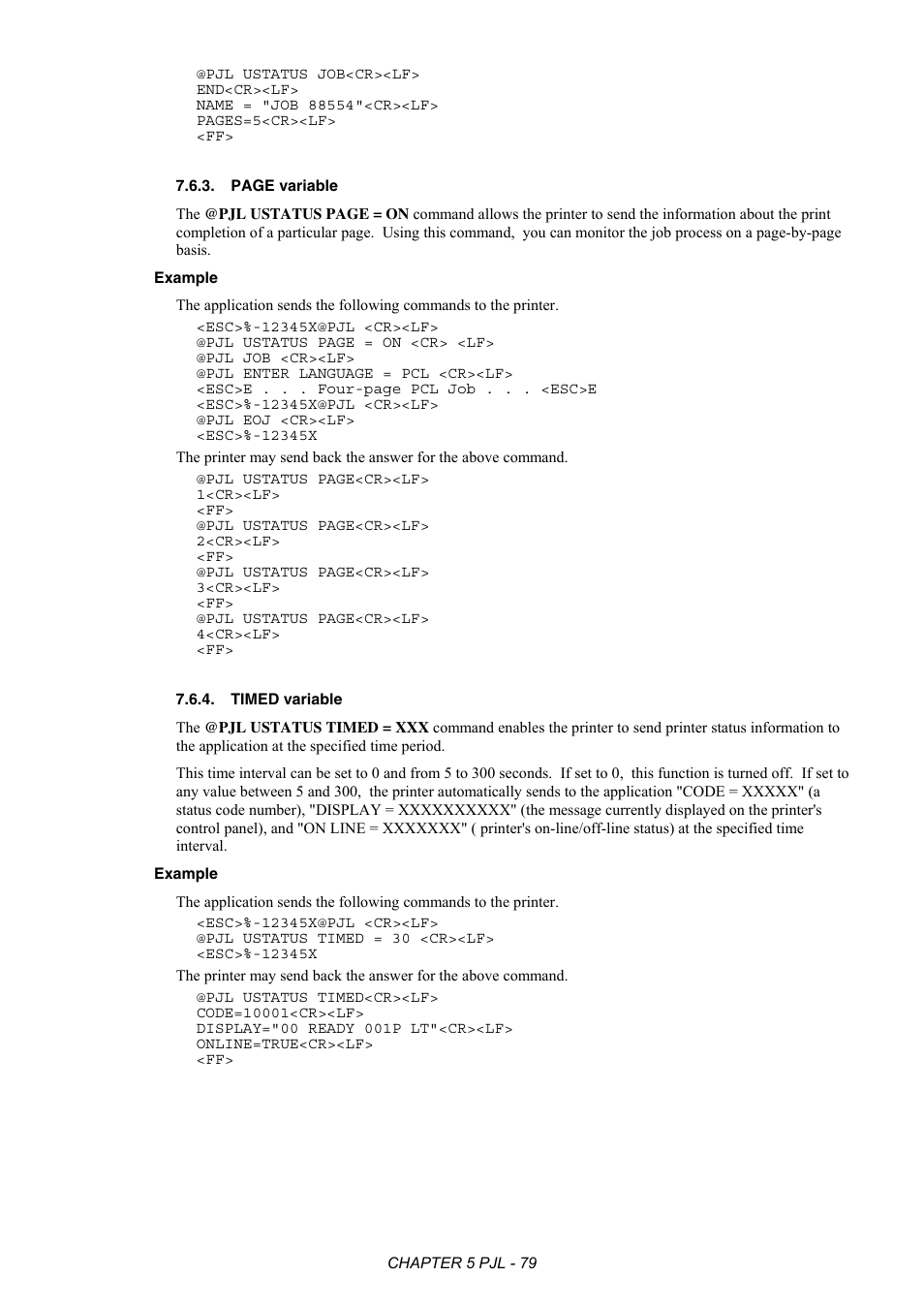 Timed variable | Brother HL-2170W User Manual | Page 283 / 522