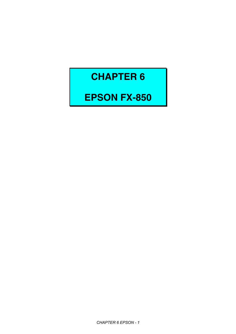 Chapter 6 epson fx-850 | Brother HL-2170W User Manual | Page 289 / 522