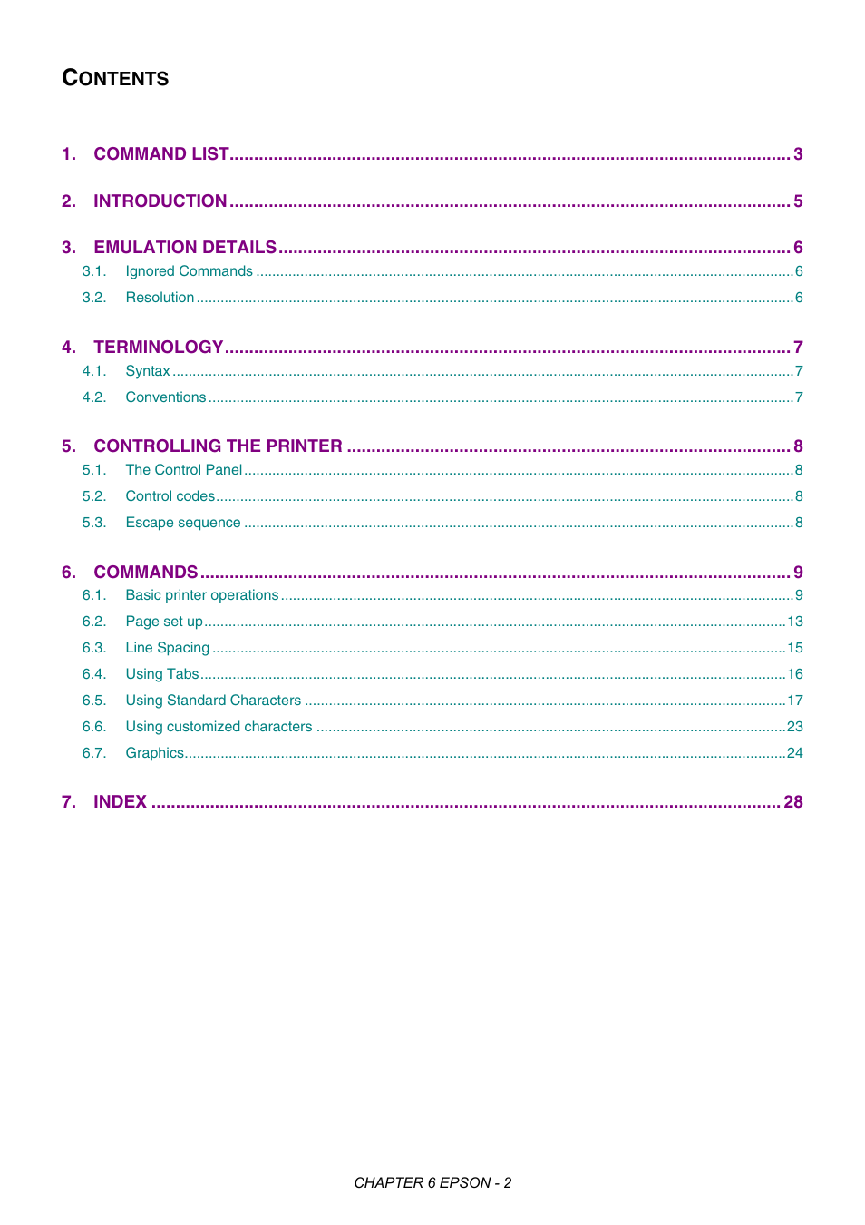 Chapter 6 epson fx-850 | Brother HL-2170W User Manual | Page 290 / 522