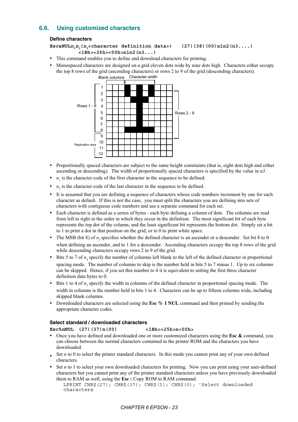 Using customized characters | Brother HL-2170W User Manual | Page 311 / 522