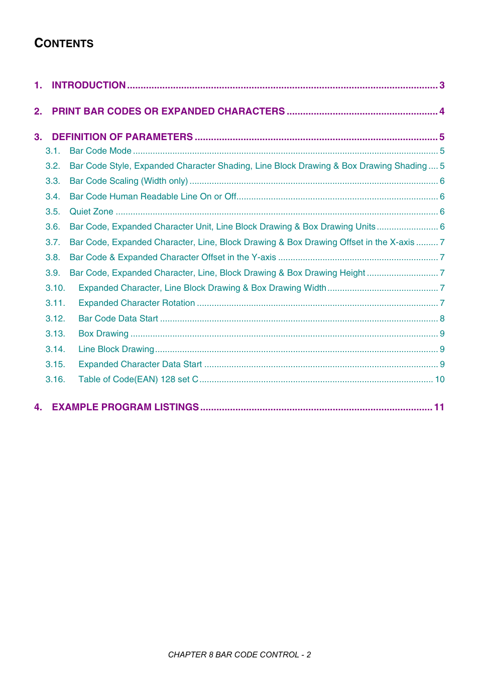 Chapter 8 bar code control | Brother HL-2170W User Manual | Page 339 / 522