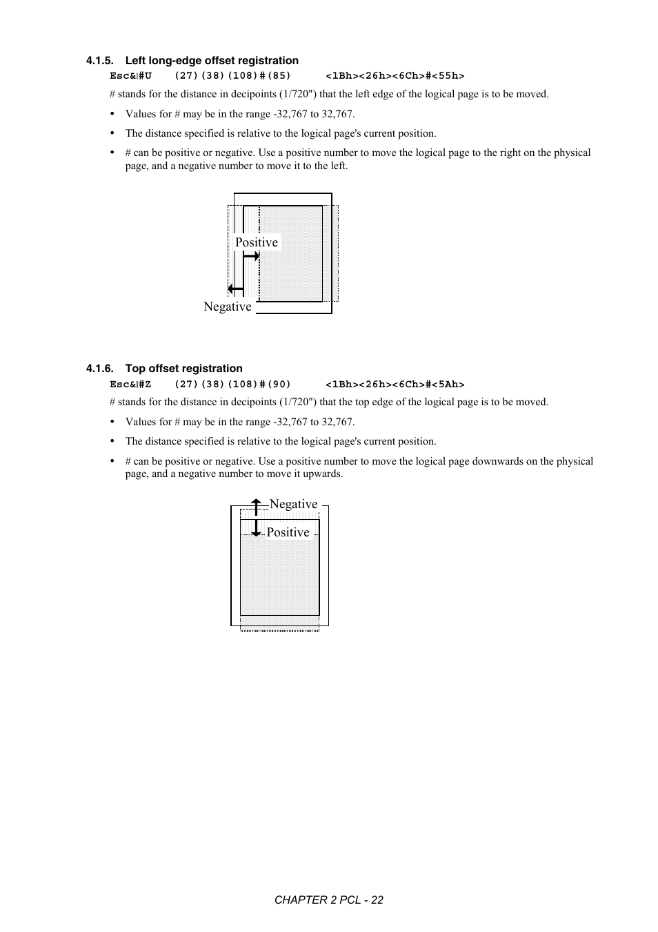 Left long-edge offset registration, Top offset registration | Brother HL-2170W User Manual | Page 41 / 522