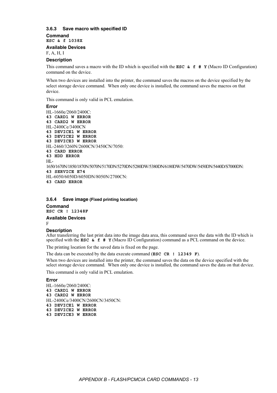 3 save macro with specified id, 4 save image (fixed printing location), Save macro with specified id | Save image (fixed printing location) | Brother HL-2170W User Manual | Page 489 / 522