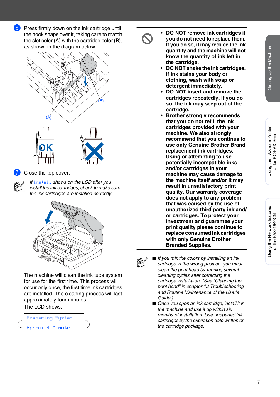 Brother FAX-1940CN User Manual | Page 9 / 18