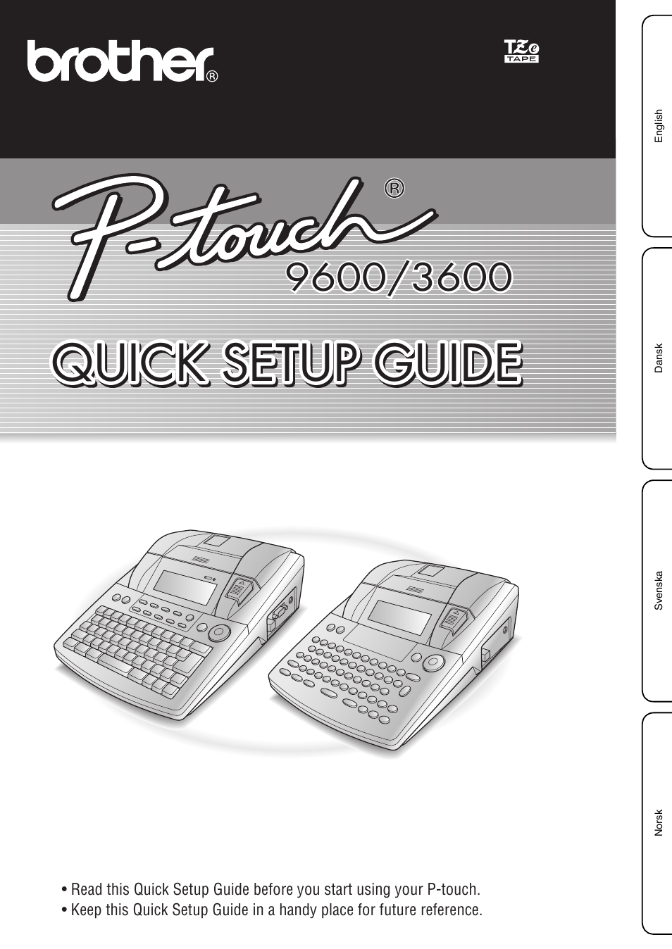 Brother PT-3600 User Manual | 60 pages