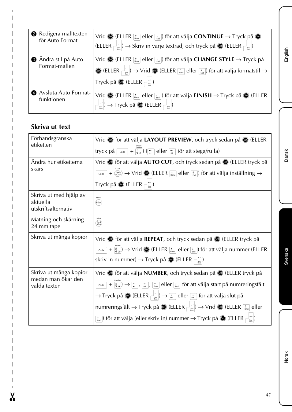 Skriva ut text | Brother PT-3600 User Manual | Page 43 / 60