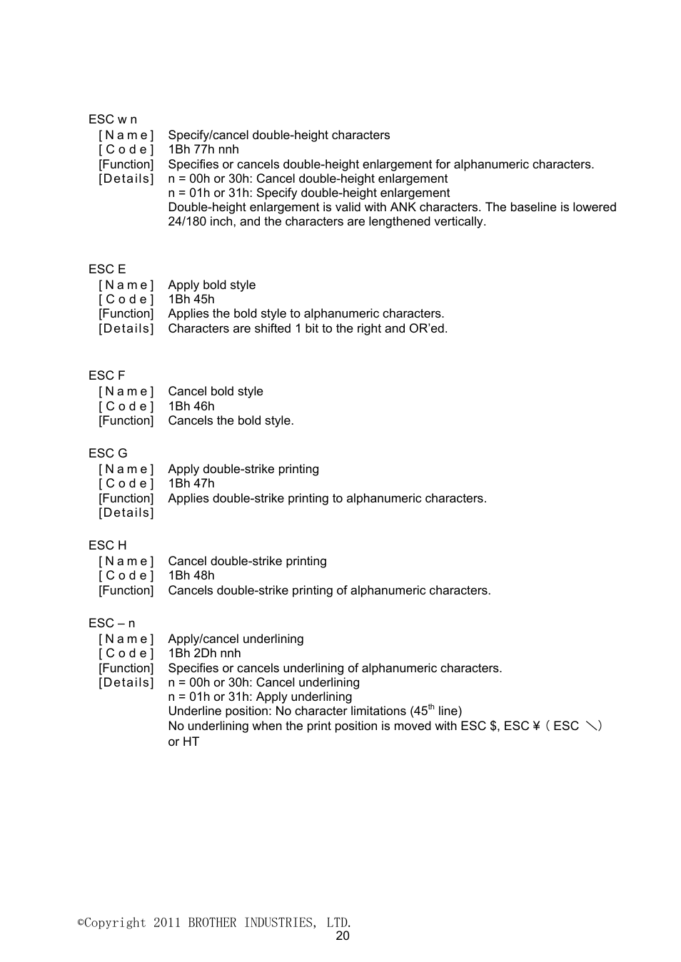 Brother PJ-623 User Manual | Page 20 / 32