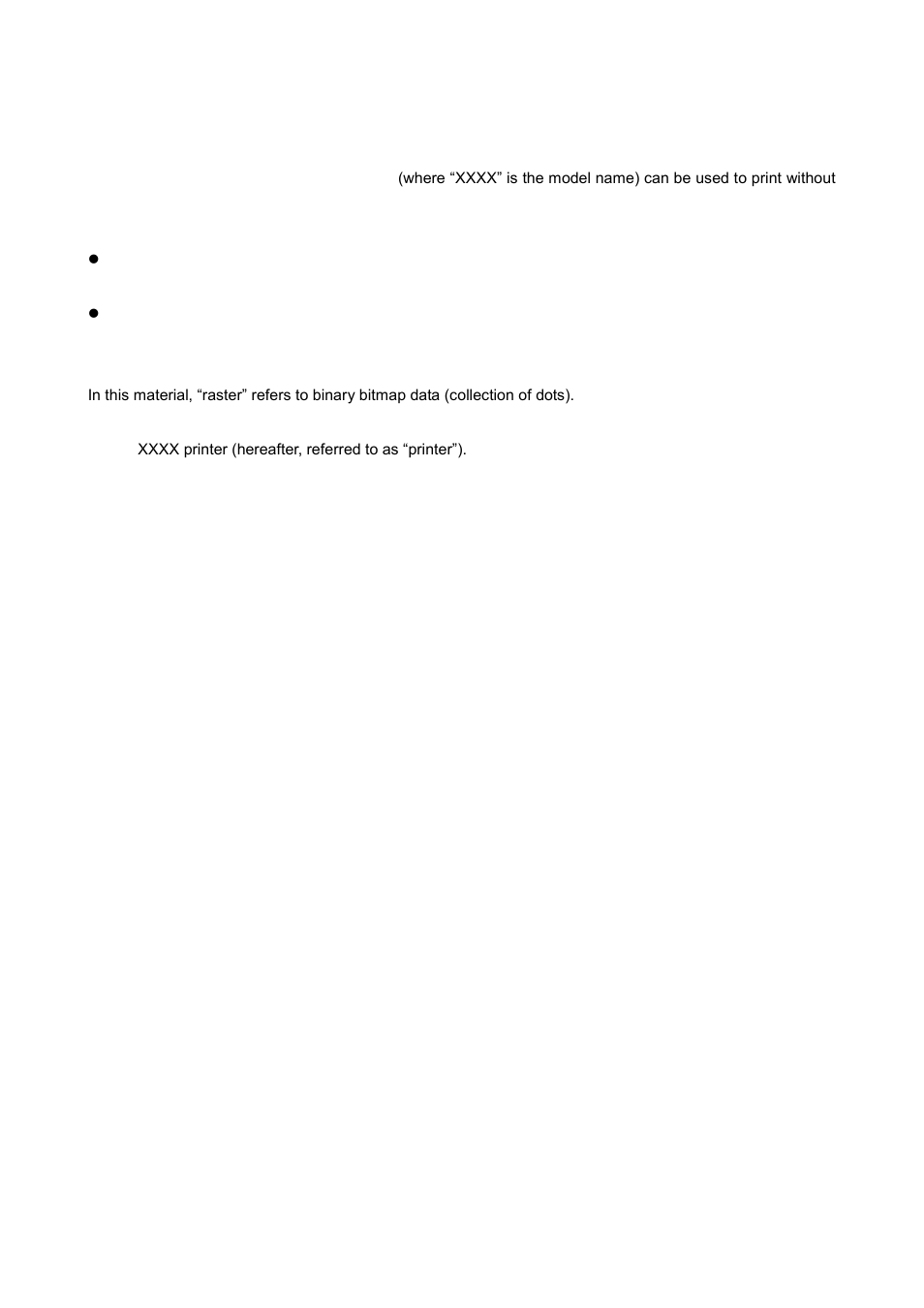 About raster commands | Brother RJ-4030 User Manual | Page 6 / 48
