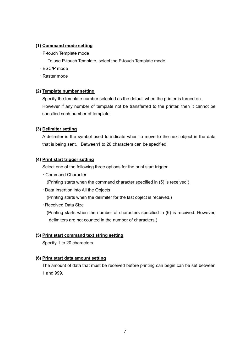 Brother PJ-663 User Manual | Page 7 / 76