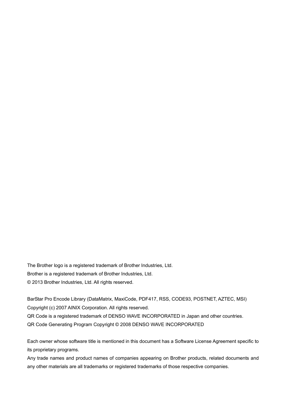 Brother TD-2120N User Manual | Page 2 / 126