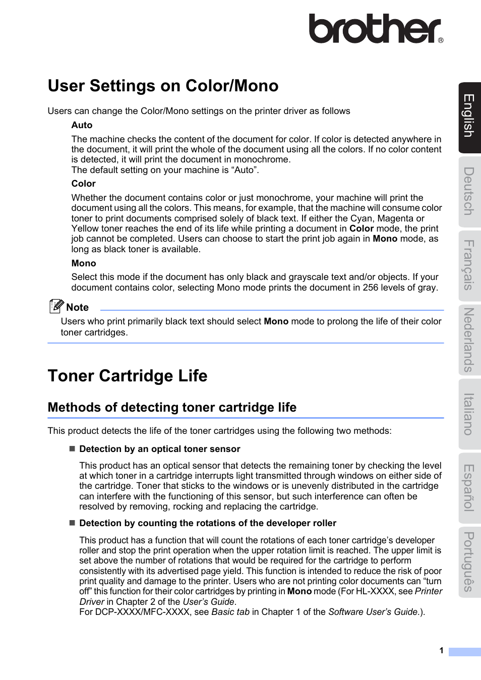 Brother HL-3040CN User Manual | 16 pages