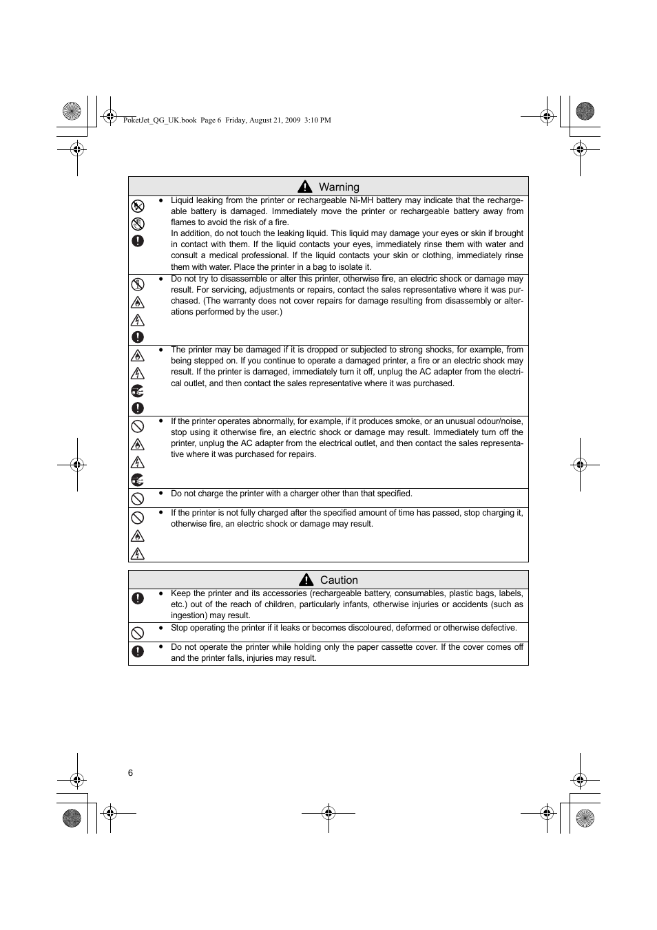 Brother PJ-523 User Manual | Page 7 / 170