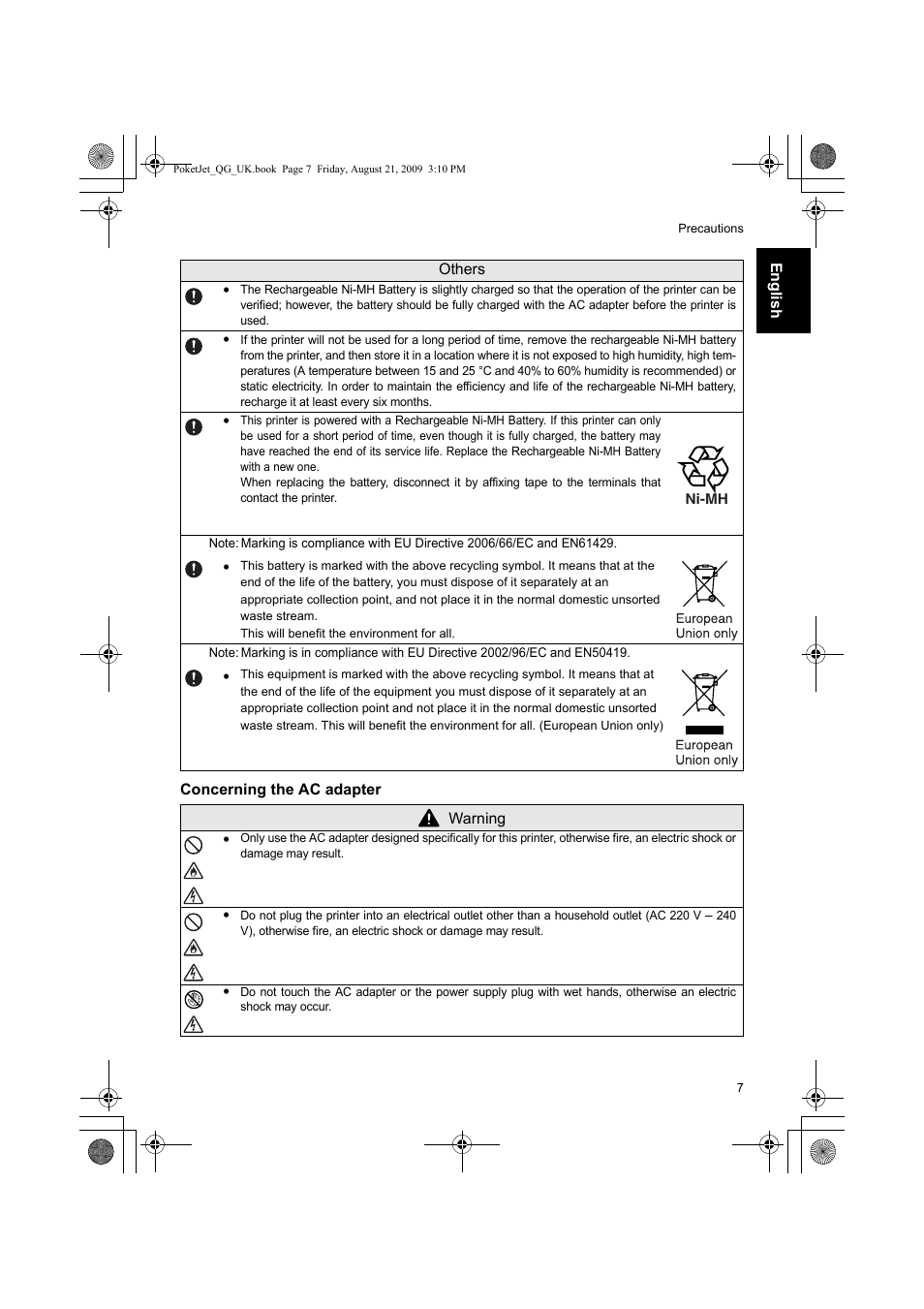 Brother PJ-523 User Manual | Page 8 / 170