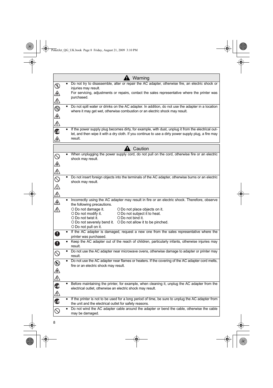 Brother PJ-523 User Manual | Page 9 / 170