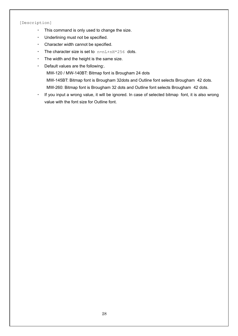 Brother MW-260 User Manual | Page 28 / 58
