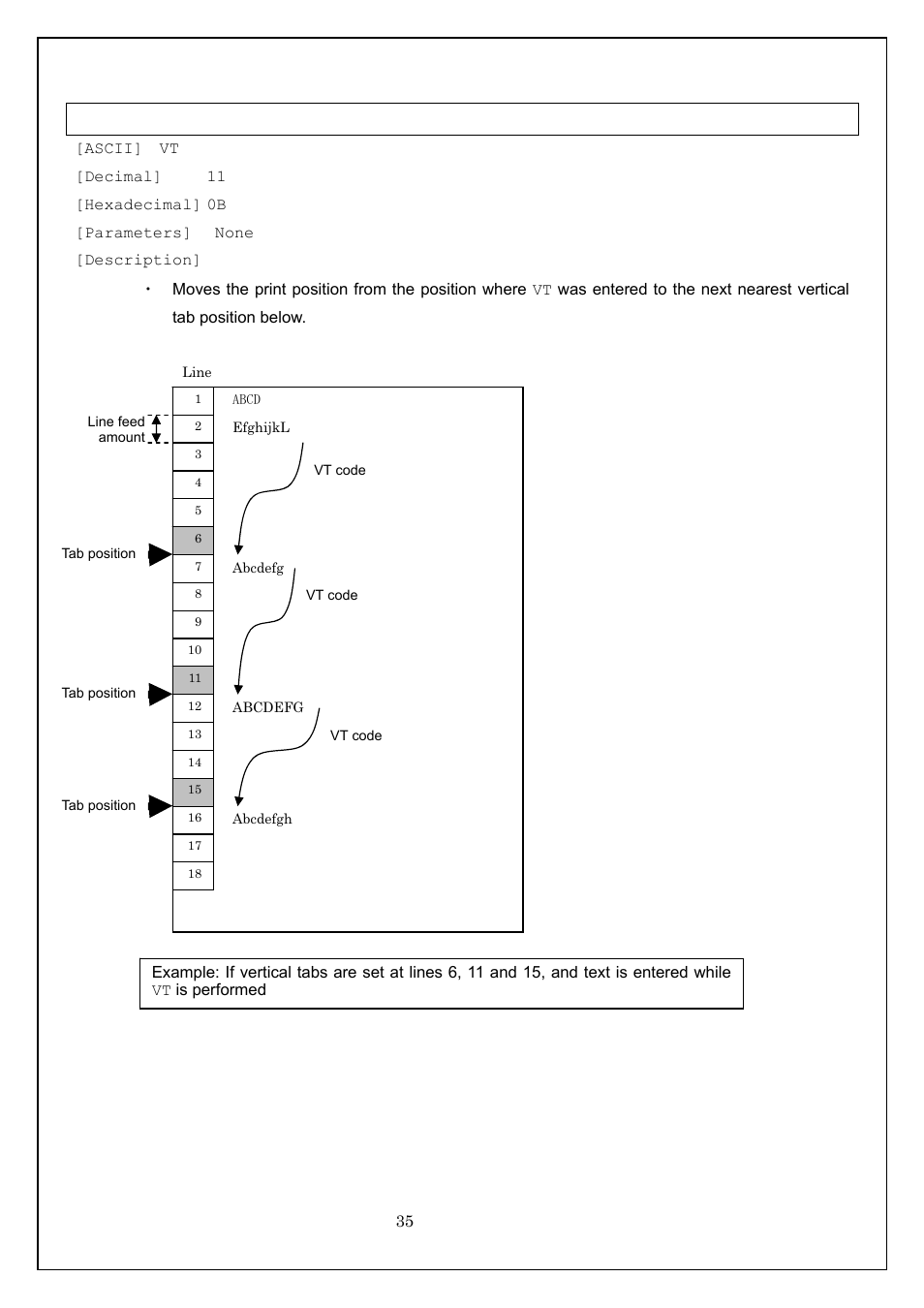 Vt apply vertical tab | Brother MW-260 User Manual | Page 35 / 58