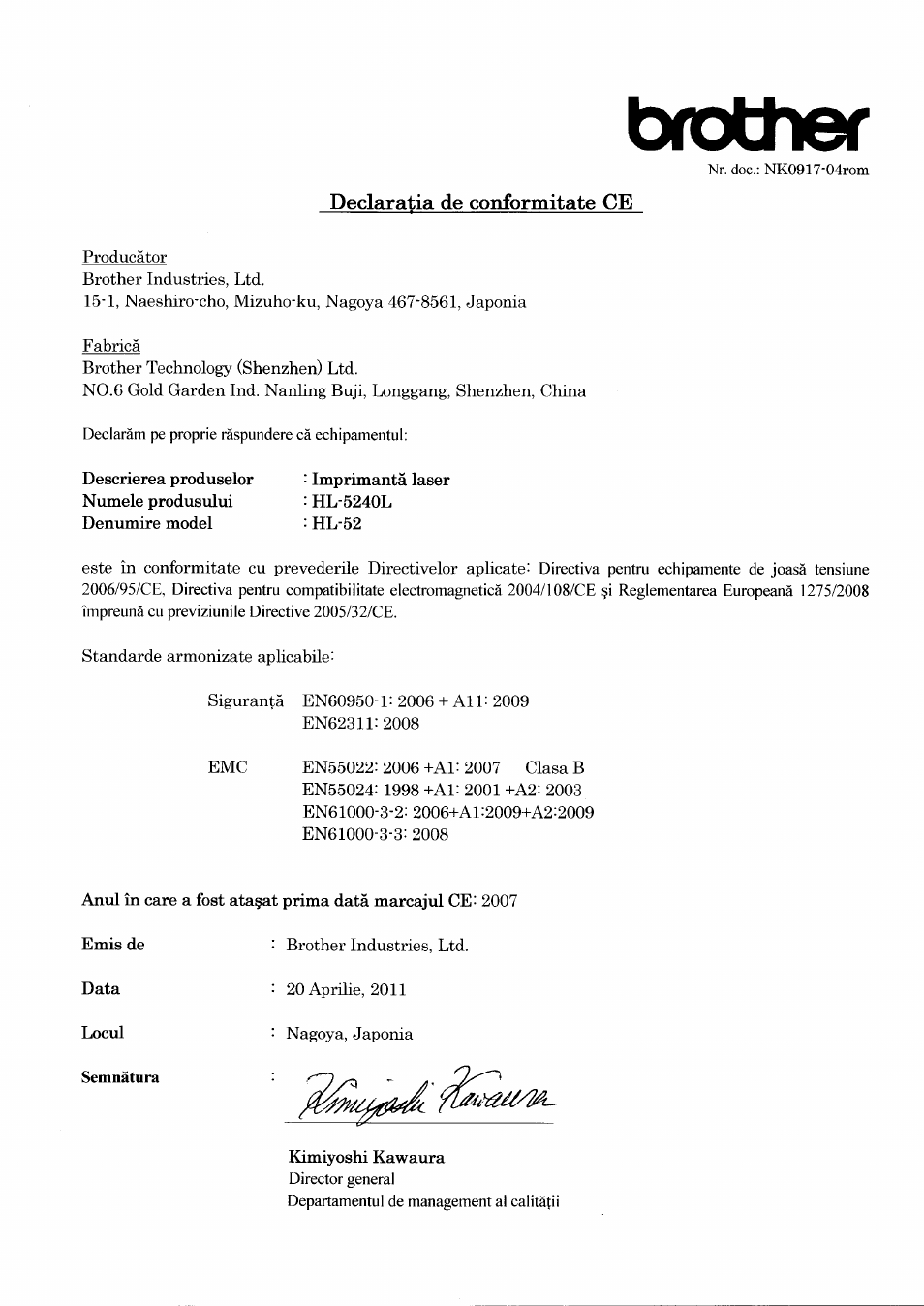 Brother HL-5240L User Manual | Page 18 / 21