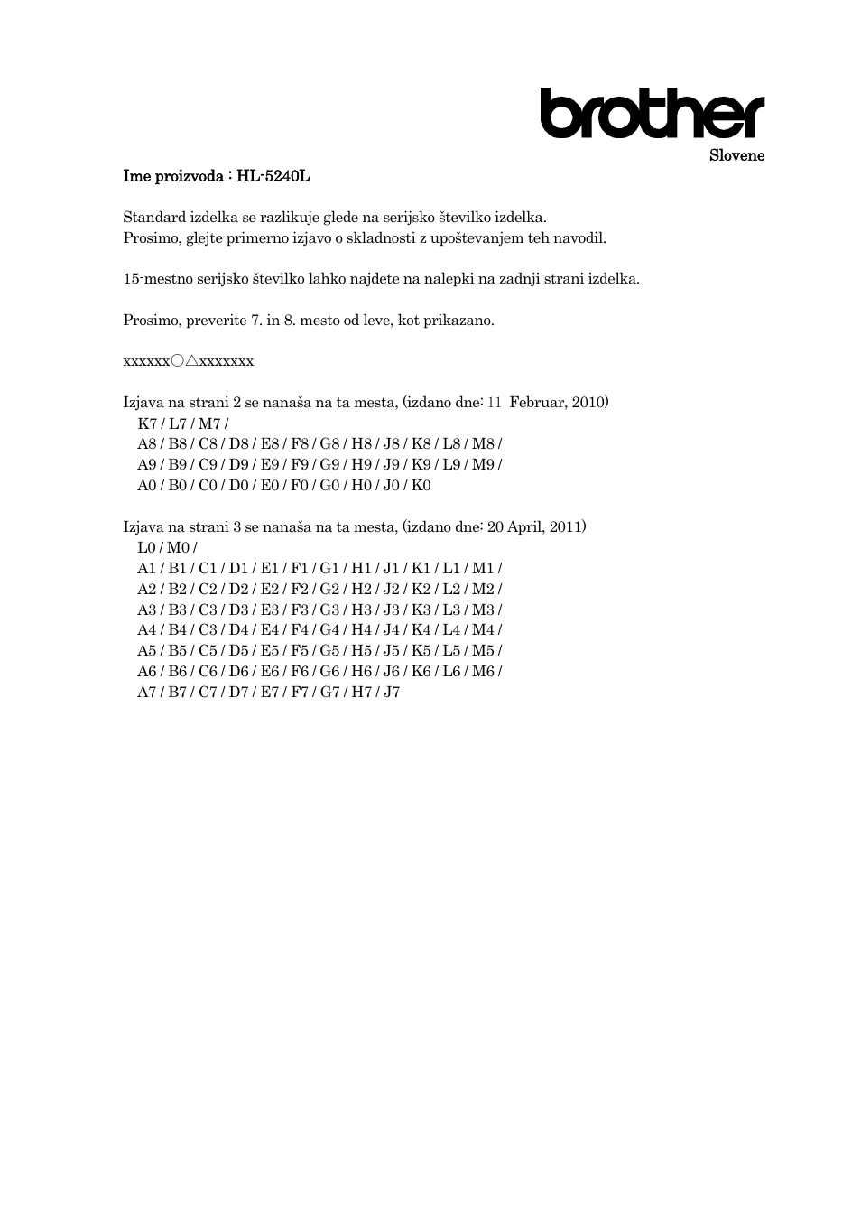 Brother HL-5240L User Manual | Page 19 / 21
