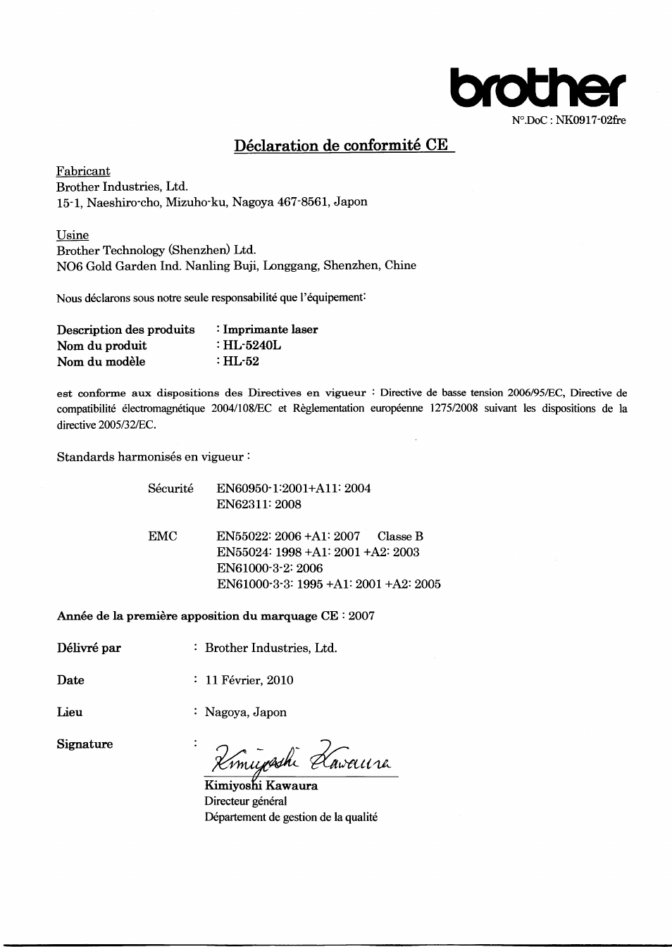 Brother HL-5240L User Manual | Page 5 / 21