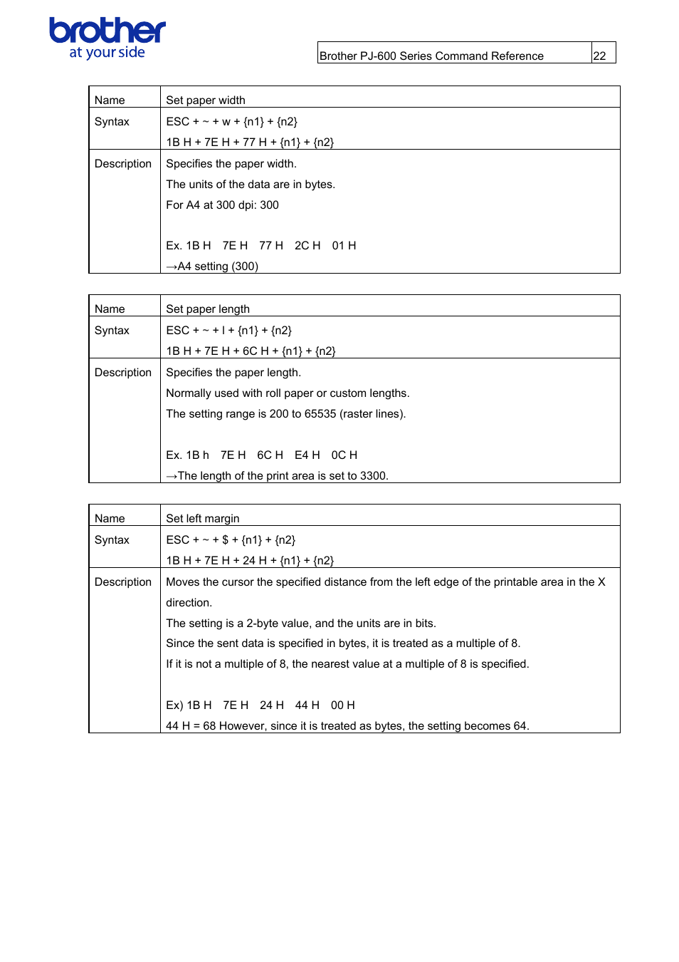 Brother PJ-622 User Manual | Page 24 / 48