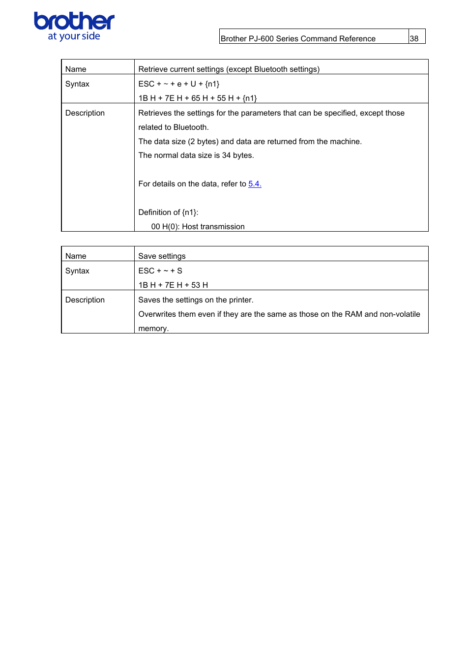 Brother PJ-622 User Manual | Page 40 / 48