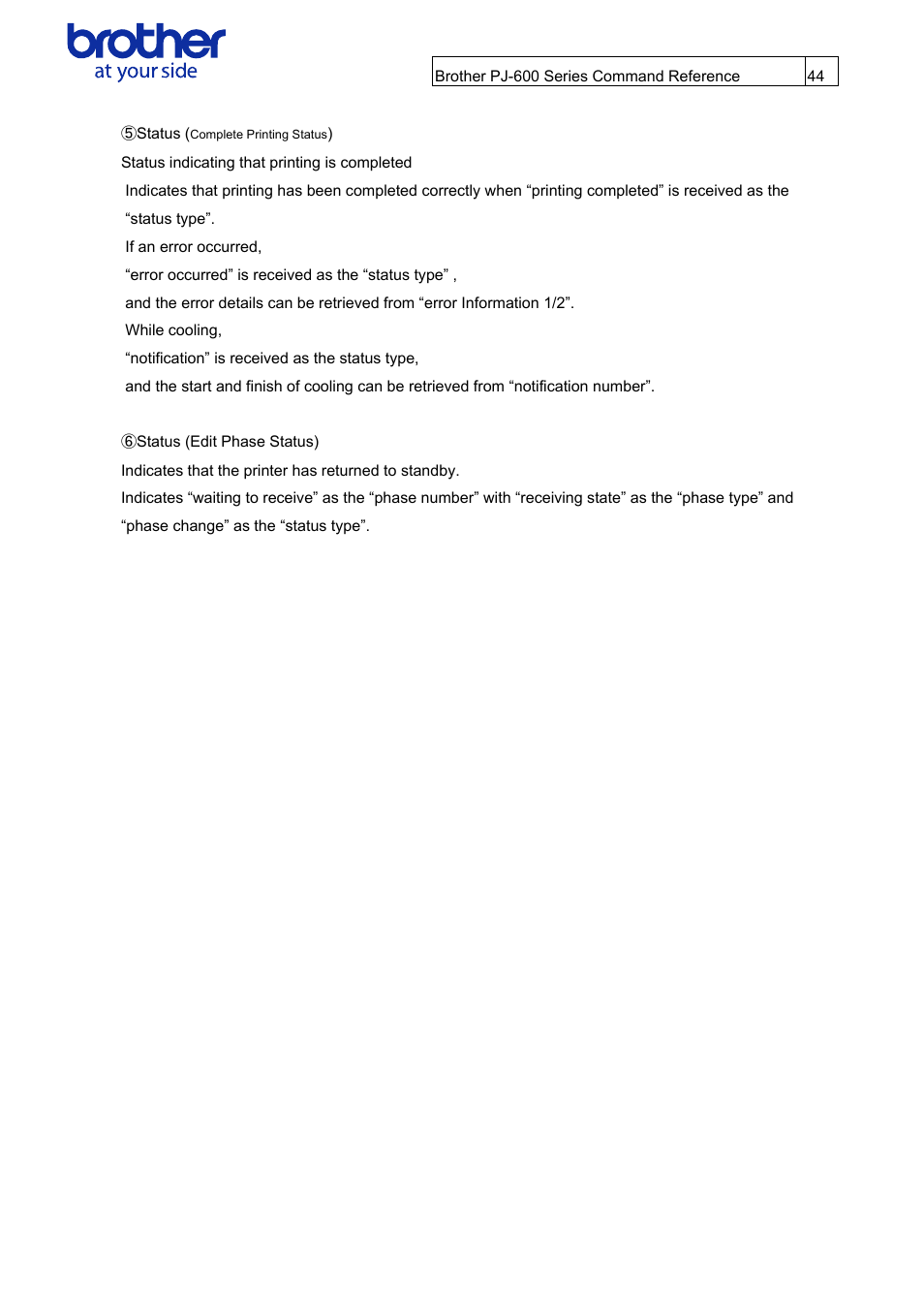 Brother PJ-622 User Manual | Page 46 / 48
