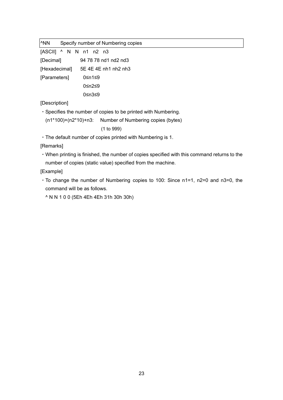 Nn specify number of numbering copies, Specify number of numbering copies | Brother PT-9700PC User Manual | Page 49 / 104