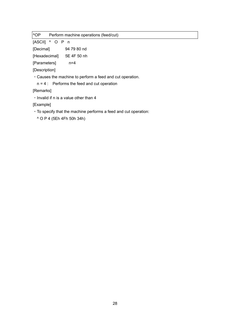Op perform machine operations (feed/cut), Perform machine operations (feed/cut) | Brother PT-9700PC User Manual | Page 54 / 104