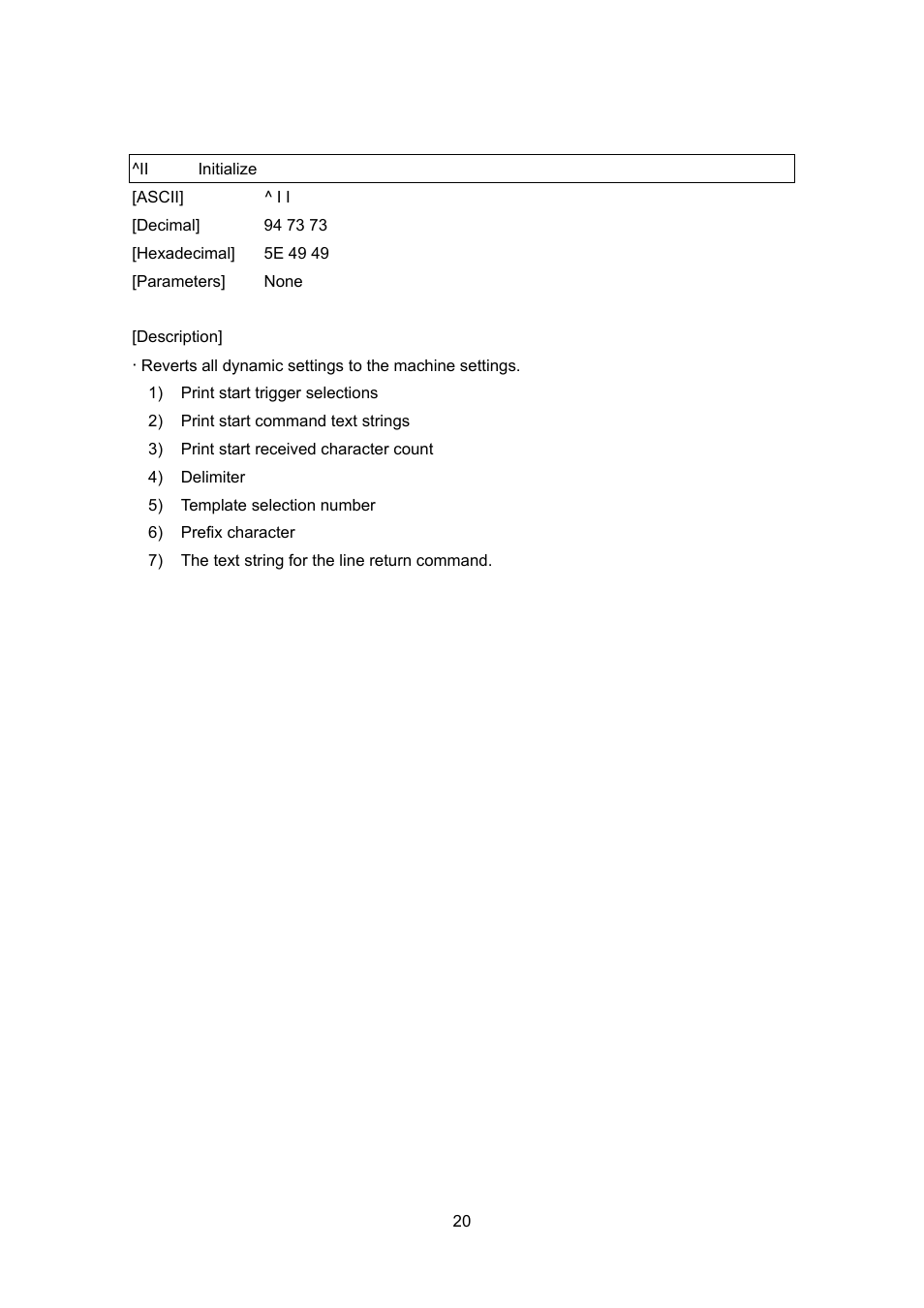 Ii initialize, Initialize | Brother MW-260 User Manual | Page 42 / 76