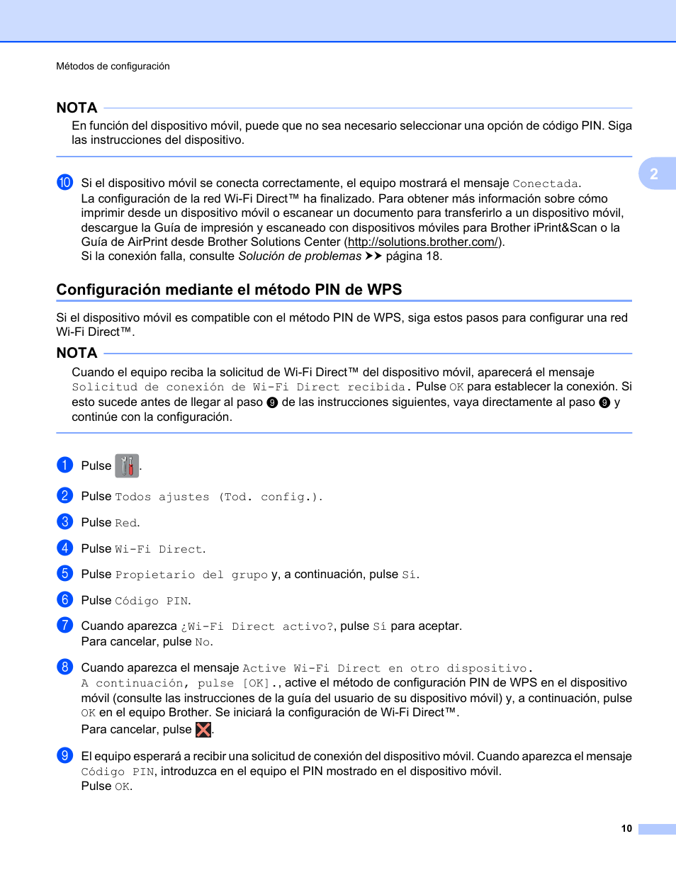 Configuración mediante el método pin de wps, Configuración mediante el método pin de wps uu, Paso j | Brother MFC-J6920DW User Manual | Page 13 / 27