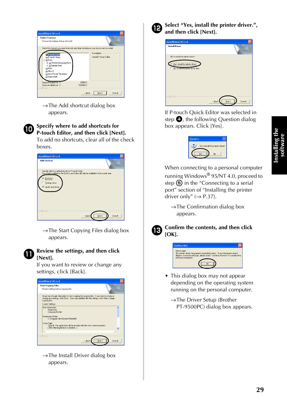 P.29) | Brother PT-9500PC User Manual | Page 264 / 353