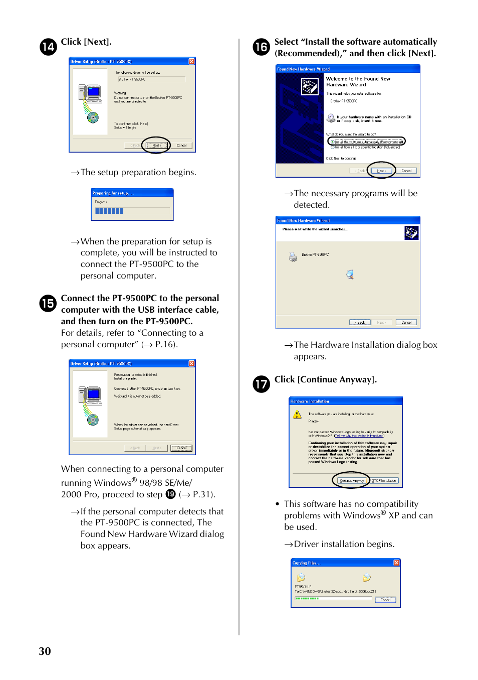 Brother PT-9500PC User Manual | Page 265 / 353