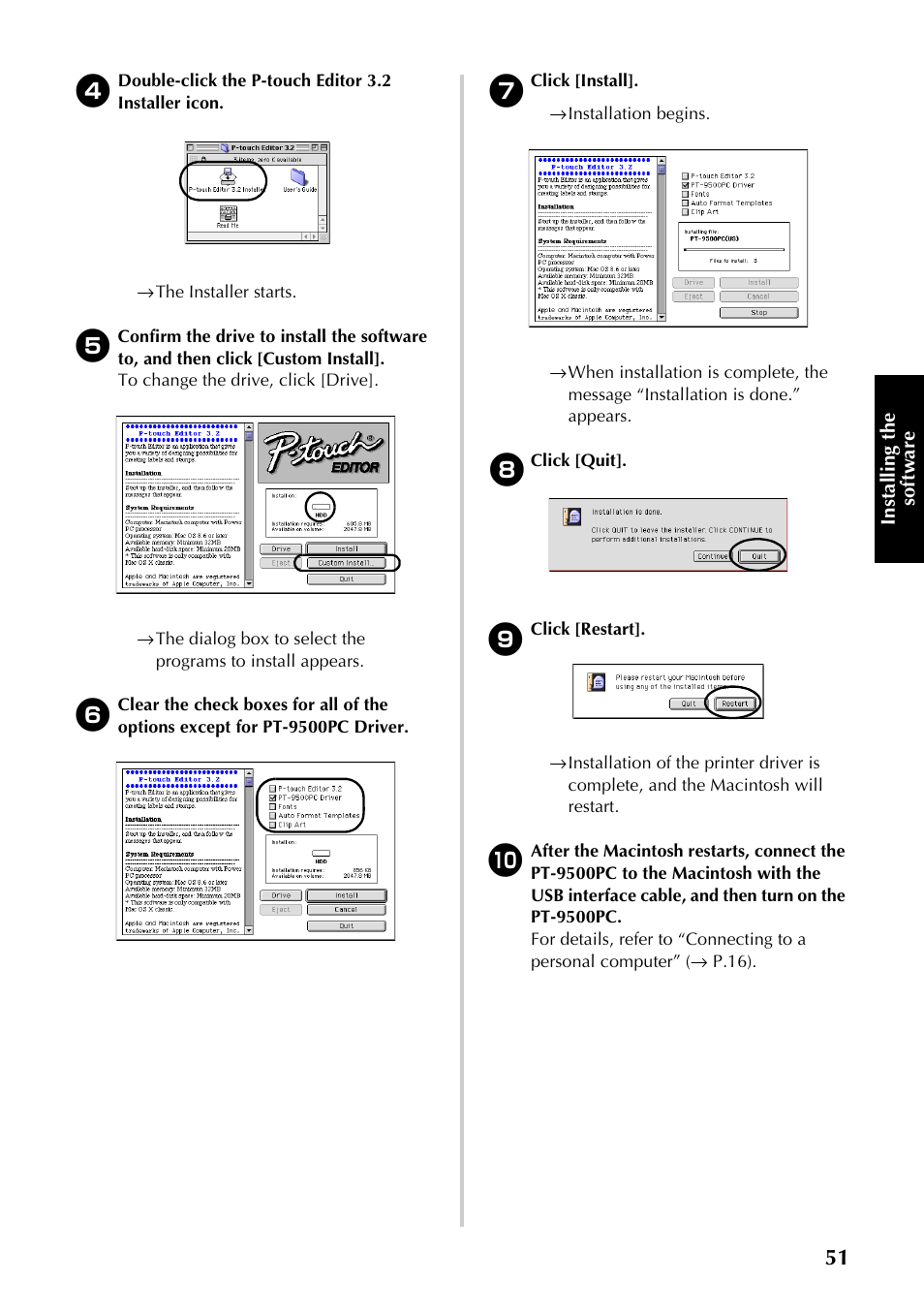 Brother PT-9500PC User Manual | Page 286 / 353