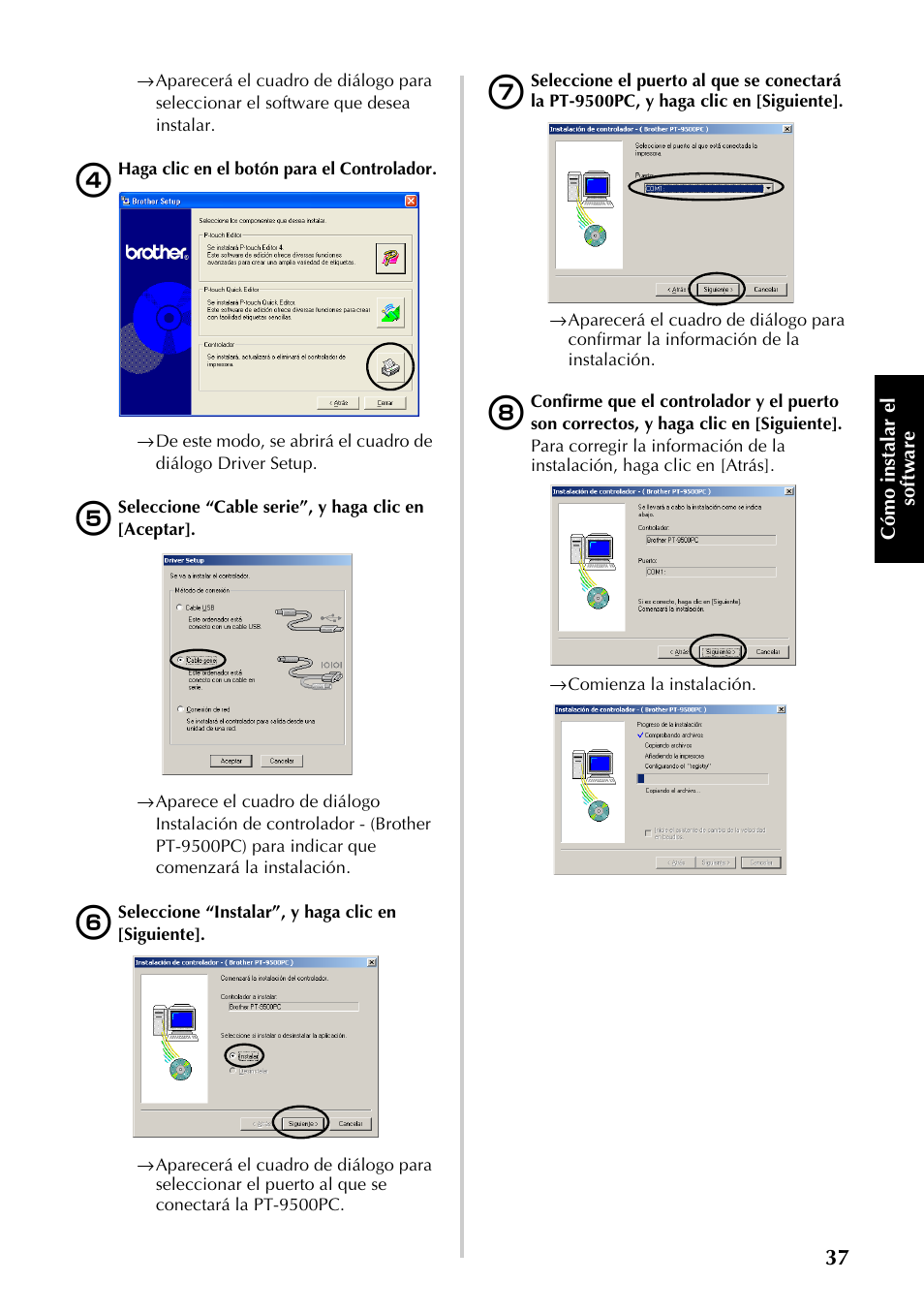 Brother PT-9500PC User Manual | Page 38 / 353