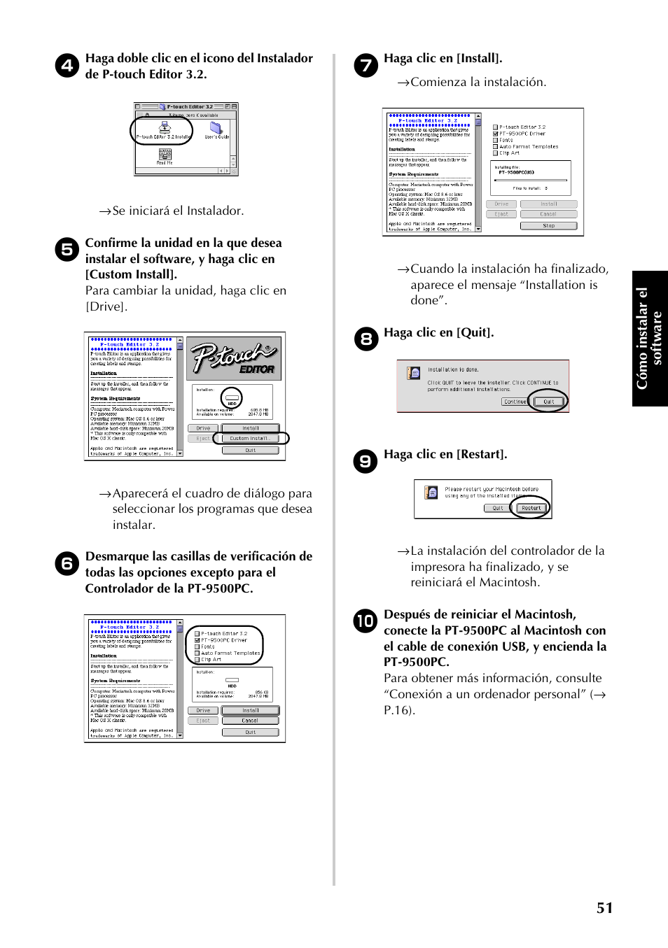 Brother PT-9500PC User Manual | Page 52 / 353